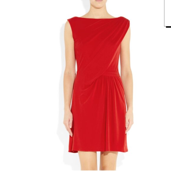 100% Silk Red Issa London Mini Dress Size 6 - Picture 1 of 6